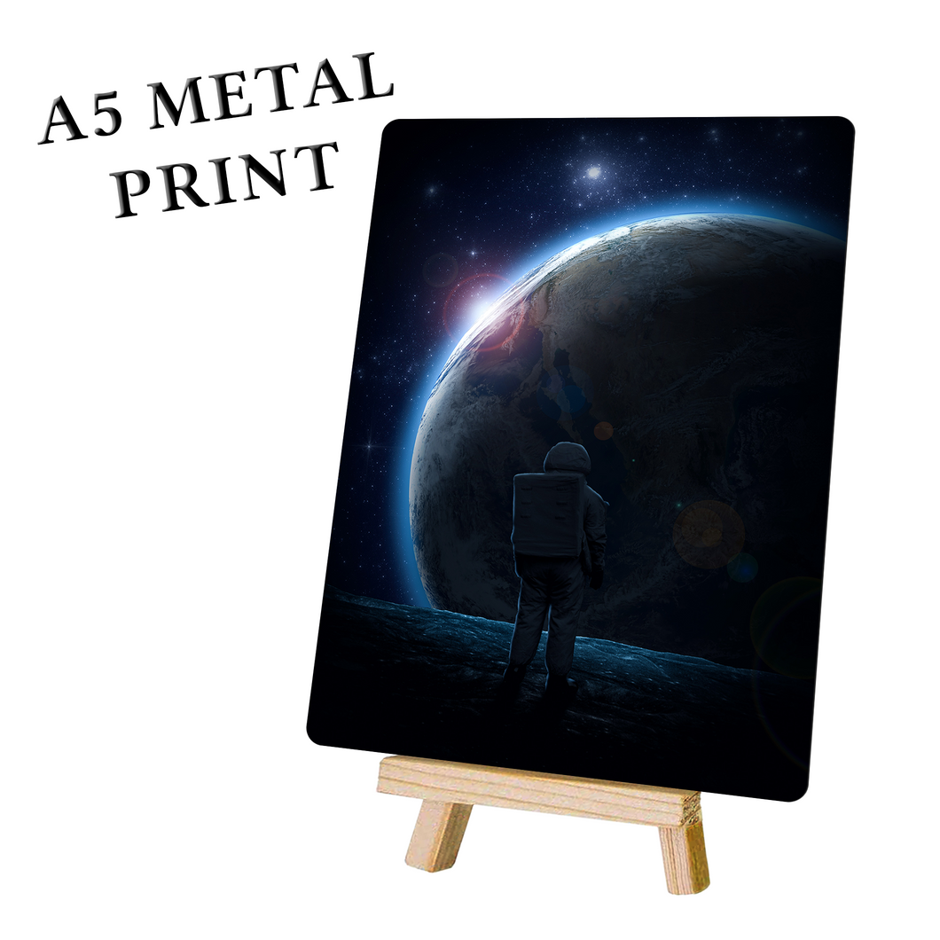 Space Picture Art - Astronaut Art Space Poster Metal Print