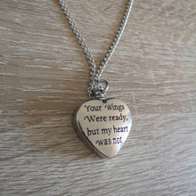 Load image into Gallery viewer, Ashes Necklace Photo Pendant - Heart Urn Photo Pendant - Upload Your Picture