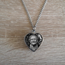 Load image into Gallery viewer, Ashes Necklace Photo Pendant - Heart Urn Photo Pendant - Upload Your Picture