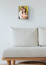 Load image into Gallery viewer, A4 &amp; A3 Personalised Metal Photo With Wooden Backing - Metal Poster Wall Picture
