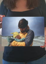 Load image into Gallery viewer, A4 & A3 Personalised Metal Photo With Wooden Backing - Metal Poster Wall Picture