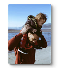 Load image into Gallery viewer, A4 & A3 Personalised Metal Photo With Wooden Backing - Metal Poster Wall Picture