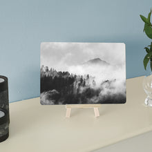 Load image into Gallery viewer, Foggy Forest Picture - Forest Wall Art - Metal Poster Print