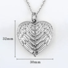 Load image into Gallery viewer, Angel Wings Necklace Measurements