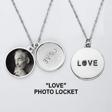 Load image into Gallery viewer, Love Photo Locket From Front And Open
