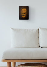 Load image into Gallery viewer, Lion Picture - Wall Art - Metal Poster Lion Print