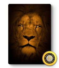Load image into Gallery viewer, Lion Picture - Wall Art - Metal Poster Lion Print
