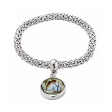 Load image into Gallery viewer, Photo Bracelet with Circular Charm - Upload Your Picture