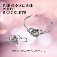 Load image into Gallery viewer, Photo Heart Bracelet - Upload Your Picture