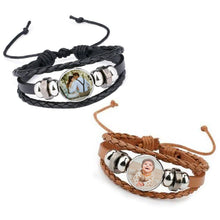 Load image into Gallery viewer, Leather Photo Bracelet - Personalised Picture Bracelet