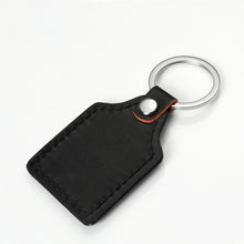 Load image into Gallery viewer, Personalised Leather & Metal Keyrings - Hinged Rectangle