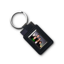 Load image into Gallery viewer, Personalised Leather &amp; Metal Keyrings - Rectangle
