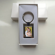 Load image into Gallery viewer, Personalised Metal Photo Keyring - Rectangle