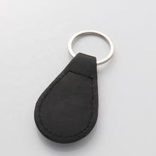 Load image into Gallery viewer, Personalised Leather & Metal Keyrings - Hinged Circle
