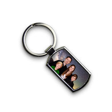 Load image into Gallery viewer, Personalised Metal Photo Keyring - Rounded Rectangle
