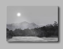 Load image into Gallery viewer, Cloudy Mountain Lake Picture - Wall Art - Metal Poster Print