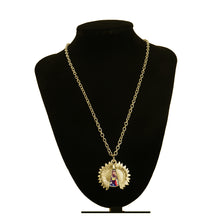 Load image into Gallery viewer, Photo Locket - &#39;Sunflower&#39; Photo Necklace - Upload Your Picture
