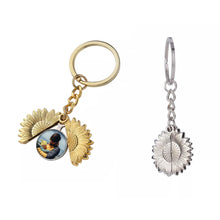 Load image into Gallery viewer, Photo Locket Keyring - 'Sunflower' Photo Keyring - Upload Your Picture