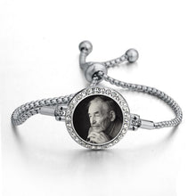 Load image into Gallery viewer, Metal Tie Photo Bracelet - Picture Bracelet - Personalised Photo