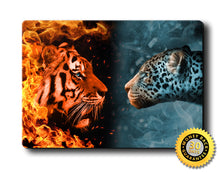 Load image into Gallery viewer, Tiger And Leopard Print - Wall Art - Metal Poster Print
