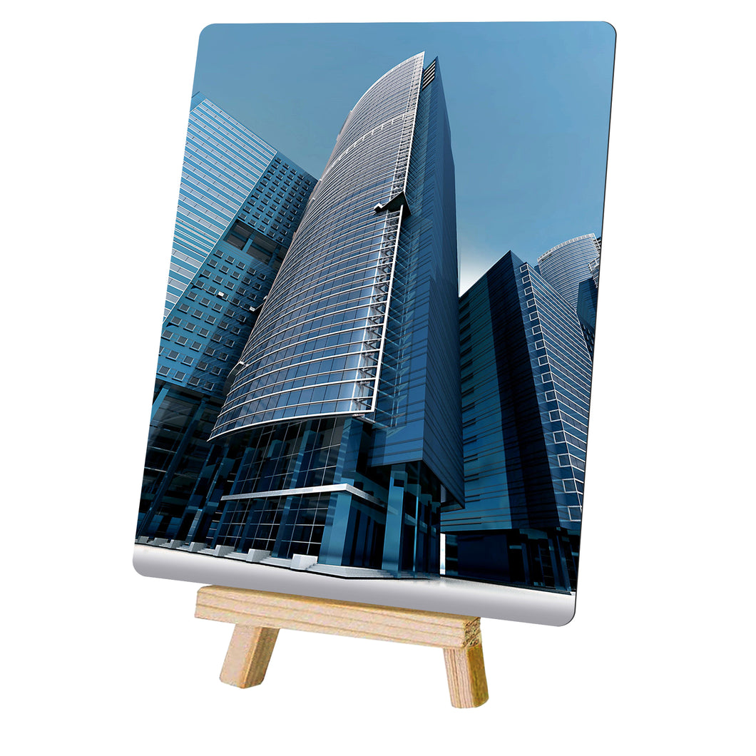 Corporate Gift Bundle - Premium Quality A5 Personalised METAL Photo with Luxury Gift Box, Pen and Chocolates