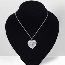 Load image into Gallery viewer, Closed Angel Wings Heart Photo Necklace
