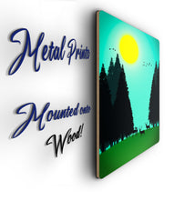 Load image into Gallery viewer, Forest Picture - Metal Poster Print Forest Art
