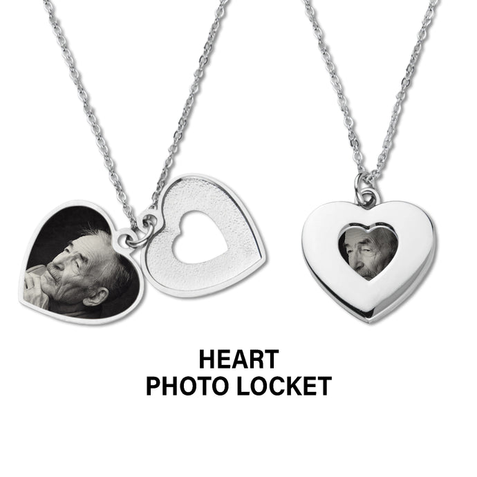 Heart Shaped Photo Locket Front