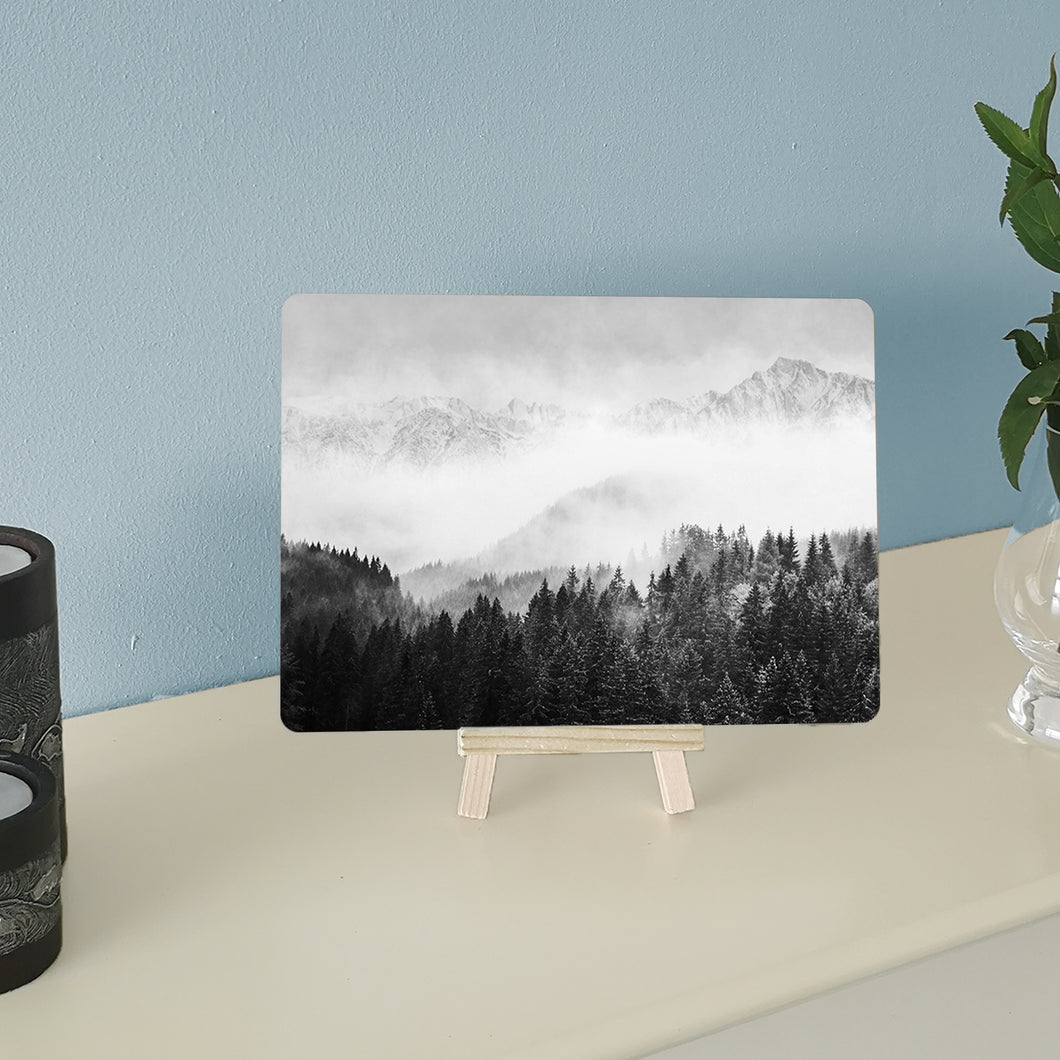 Misty Mountain Picture - Wall Art - Metal Poster Print