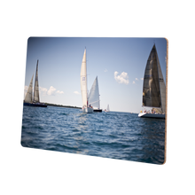 Load image into Gallery viewer, Personalised Sailing Metal Photo With Wooden Backing - Metal Poster Wall Picture
