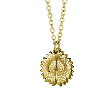 Load image into Gallery viewer, Photo Locket - &#39;Sunflower&#39; Photo Necklace - Upload Your Picture
