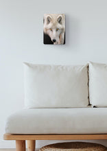 Load image into Gallery viewer, White Wolf Portrait Metal Poster Print
